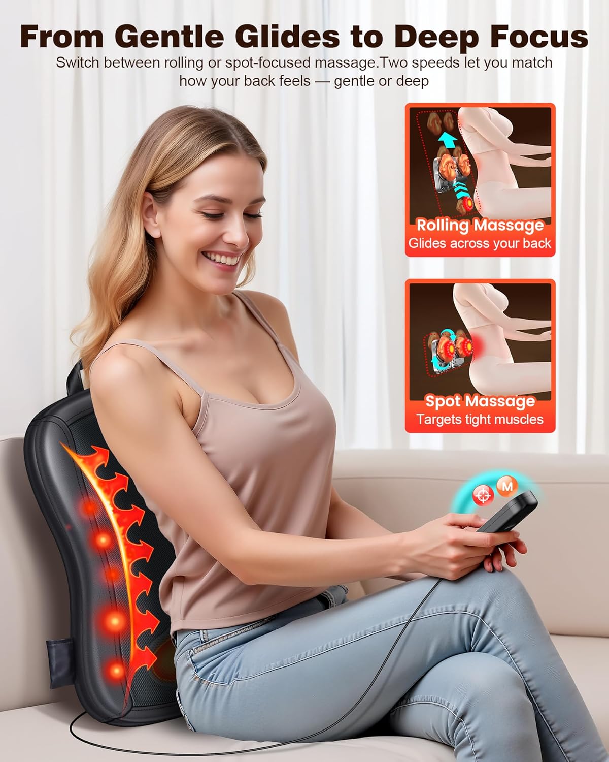 Ultimate Heated Shiatsu Back MassagerTM