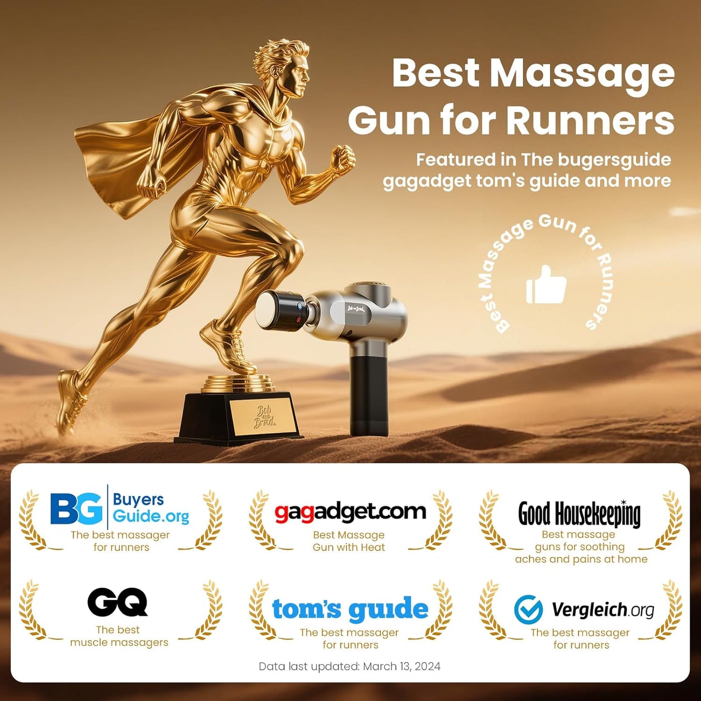 Pro Massage Gun with Heat & Cold Therapy™